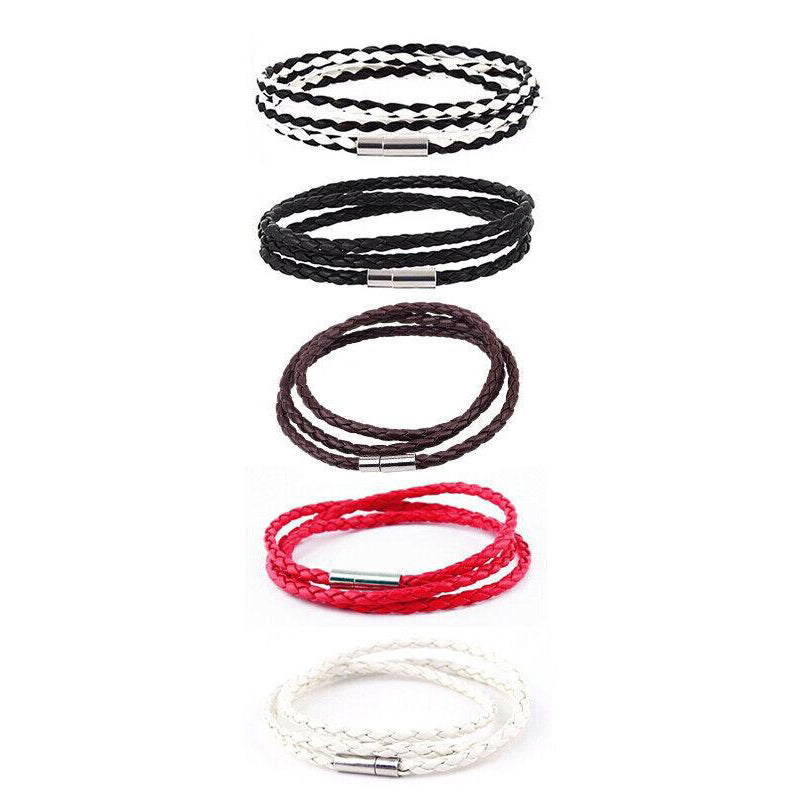Multicolor Fashion Braided Leather Bracelet