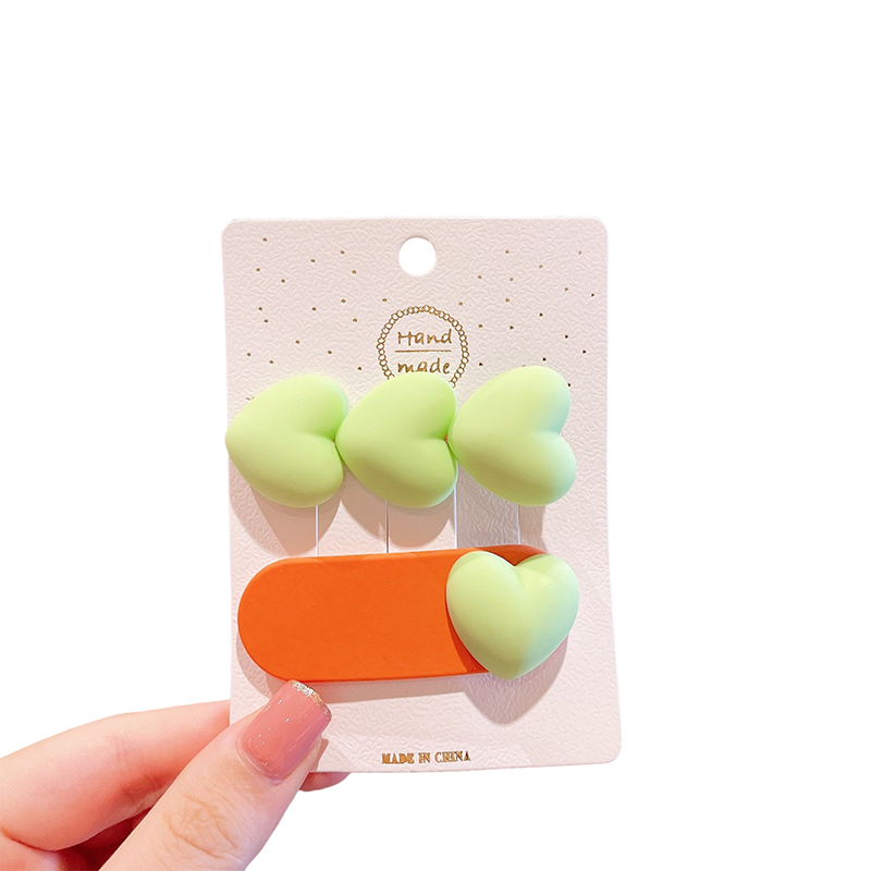 Candy Colored Heart-Shaped Bobby Pins