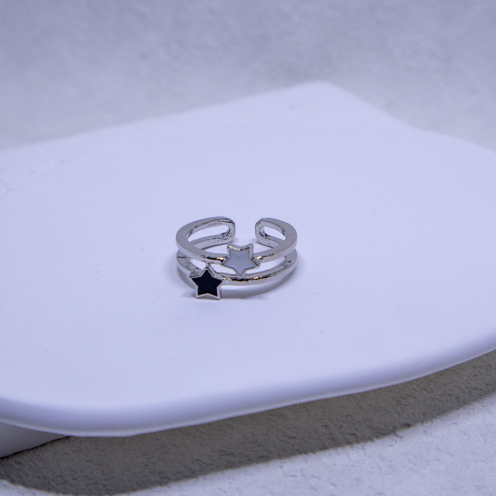 Silver Star Adjustable Ring