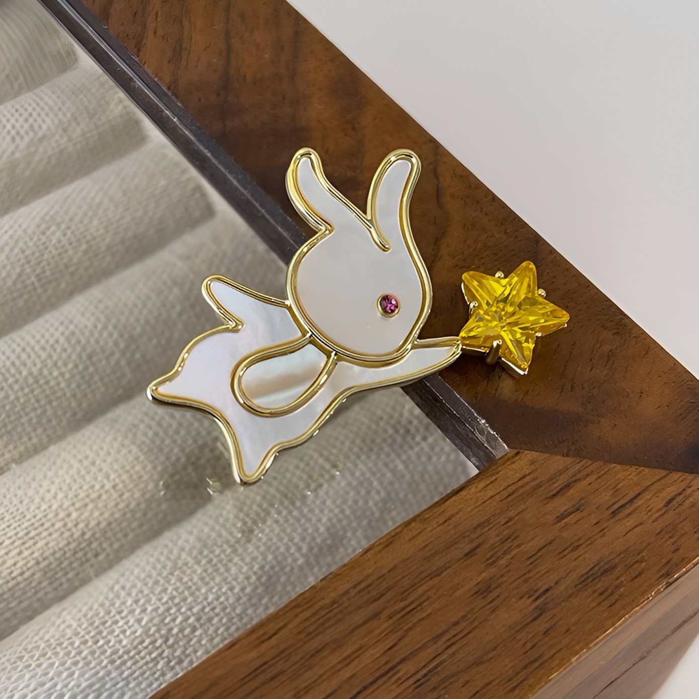 Rabbit Star Brooch