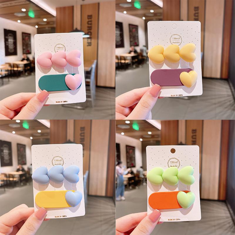 Candy Colored Heart-Shaped Bobby Pins