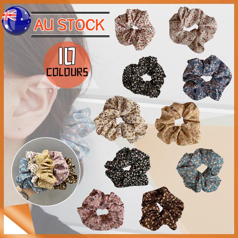 Chiffon Floral Large Scrunchie