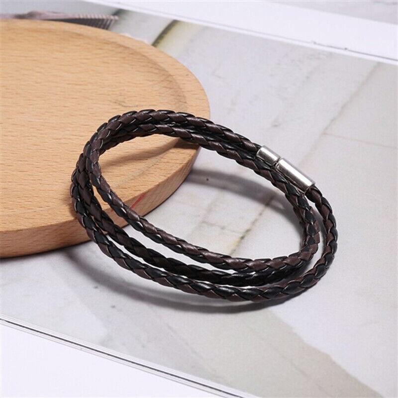 Multicolor Fashion Braided Leather Bracelet