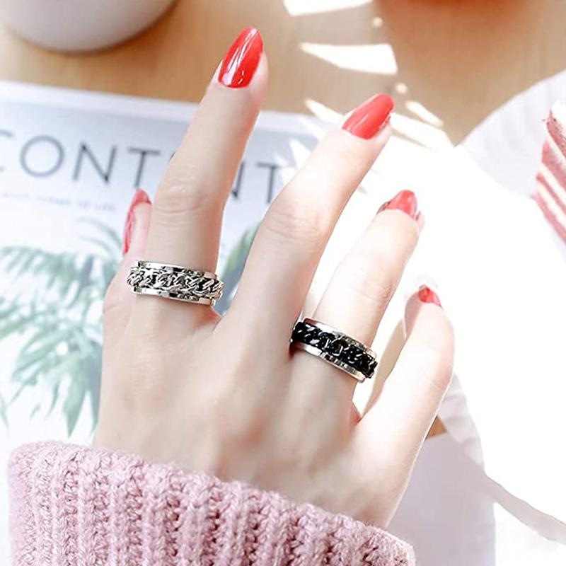 Rotary Shape Electroplate Tri-Color Ring