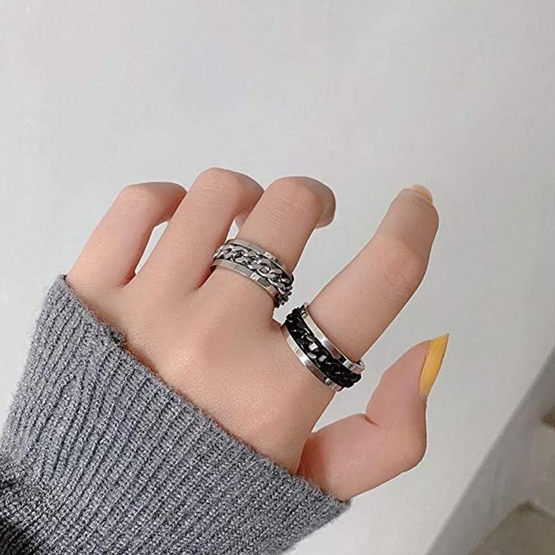 Rotary Shape Electroplate Tri-Color Ring