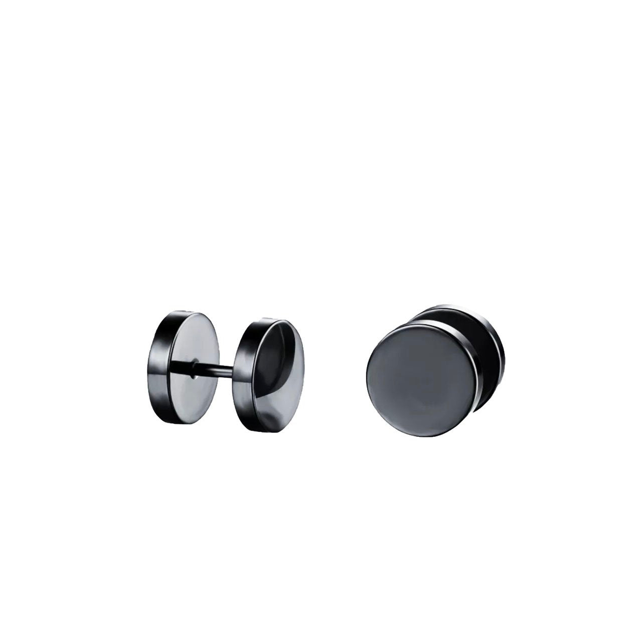 Barbell Stainless Steel Neutral Stud Earrings