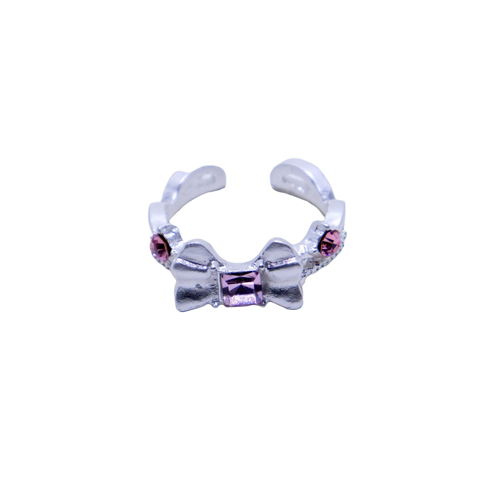 Silver Bow Adjustable Ring
