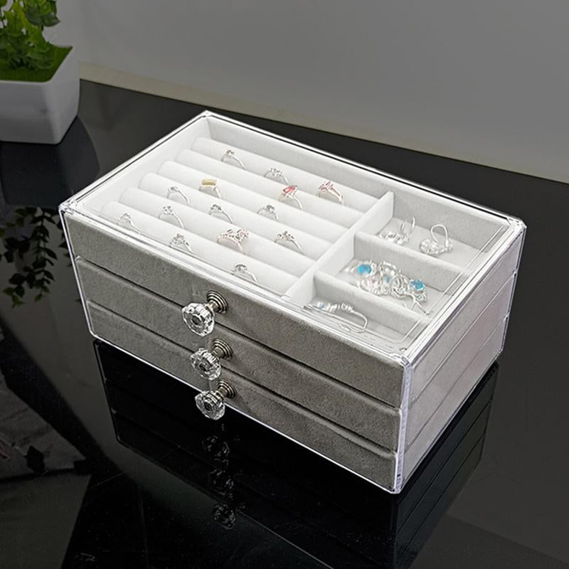 3Tier Acrylic Jewelry Organizer Box