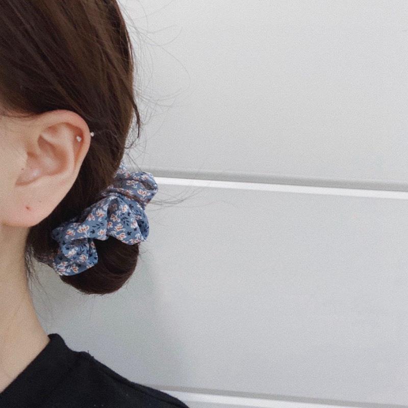 Chiffon Floral Large Scrunchie