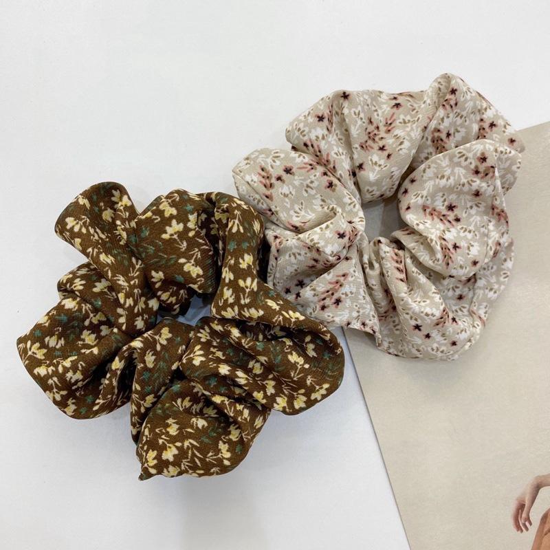 Chiffon Floral Large Scrunchie
