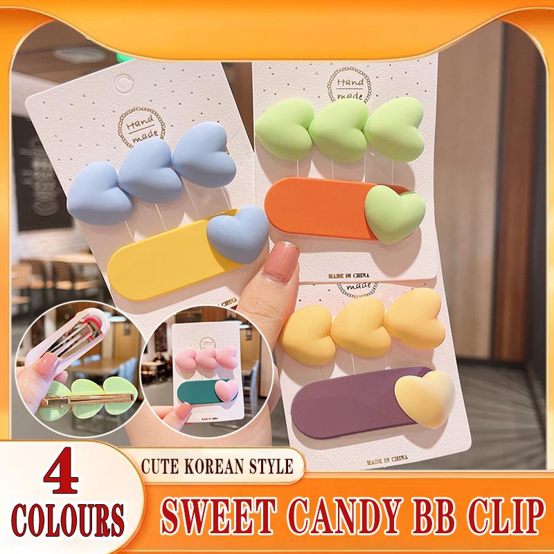 Candy Colored Heart-Shaped Bobby Pins