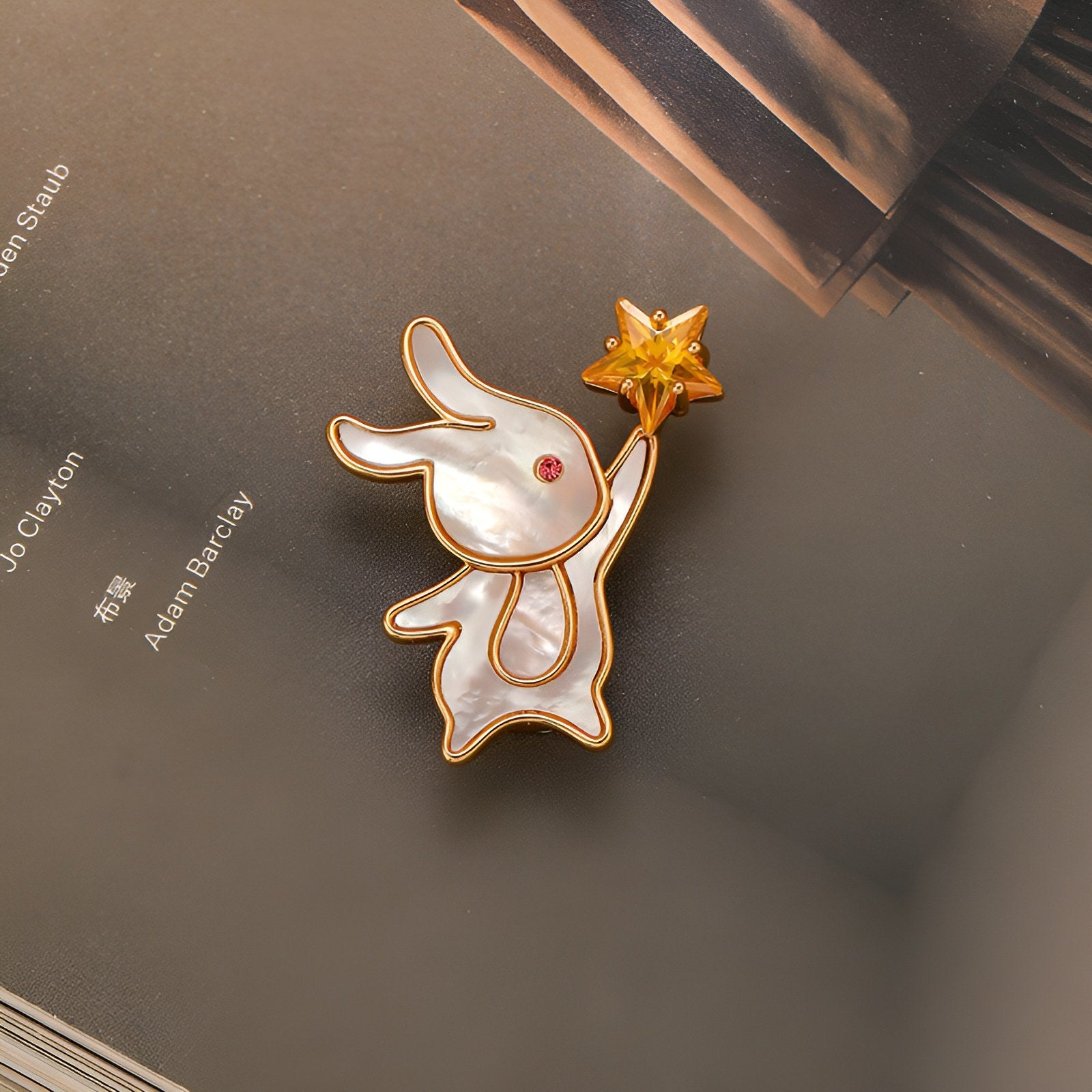 Rabbit Star Brooch