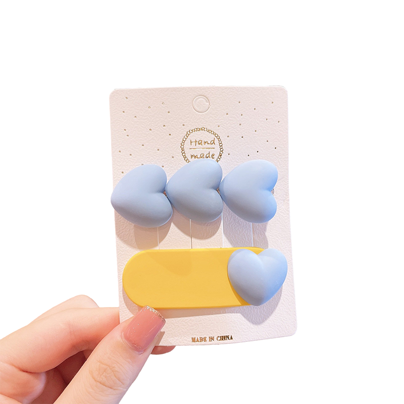 Candy Colored Heart-Shaped Bobby Pins