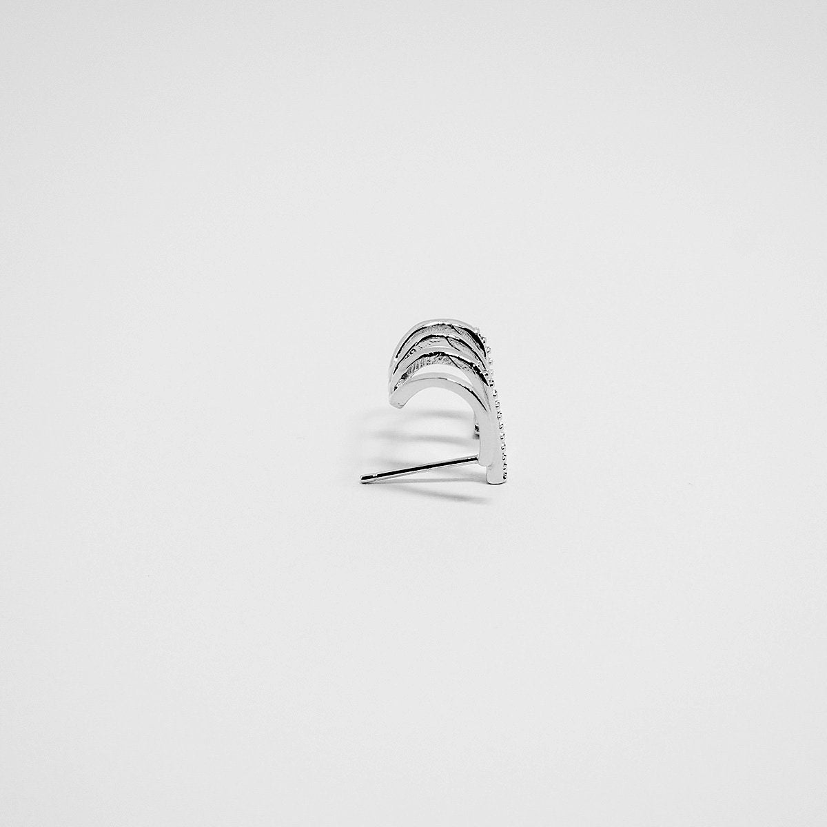 Twist Zircon Hoop Earrings
