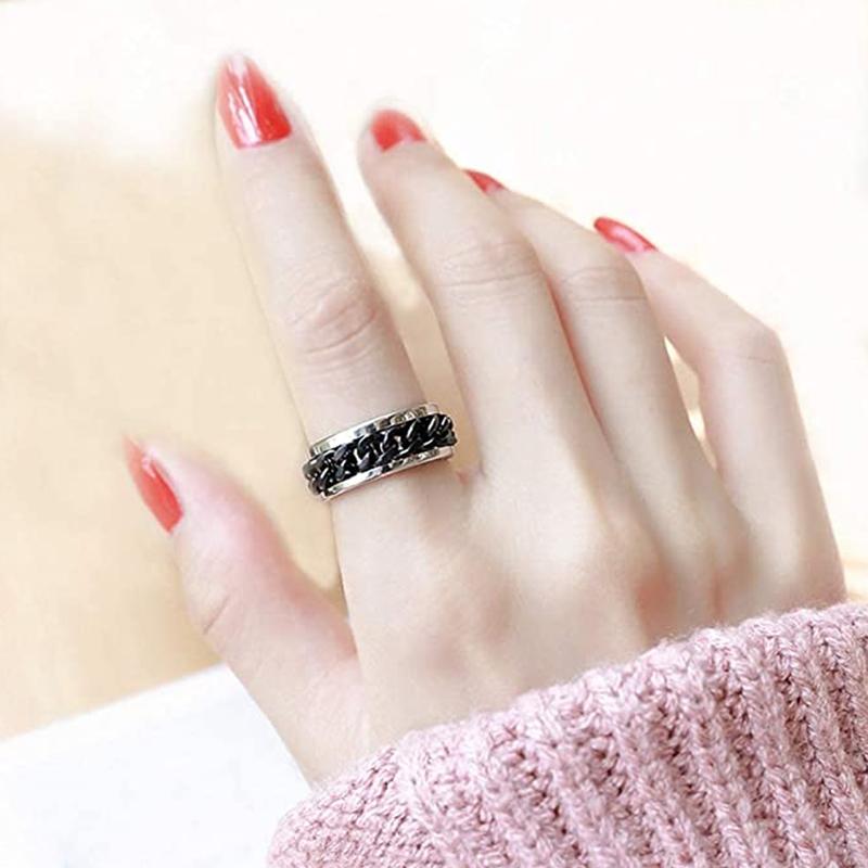 Rotary Shape Electroplate Tri-Color Ring