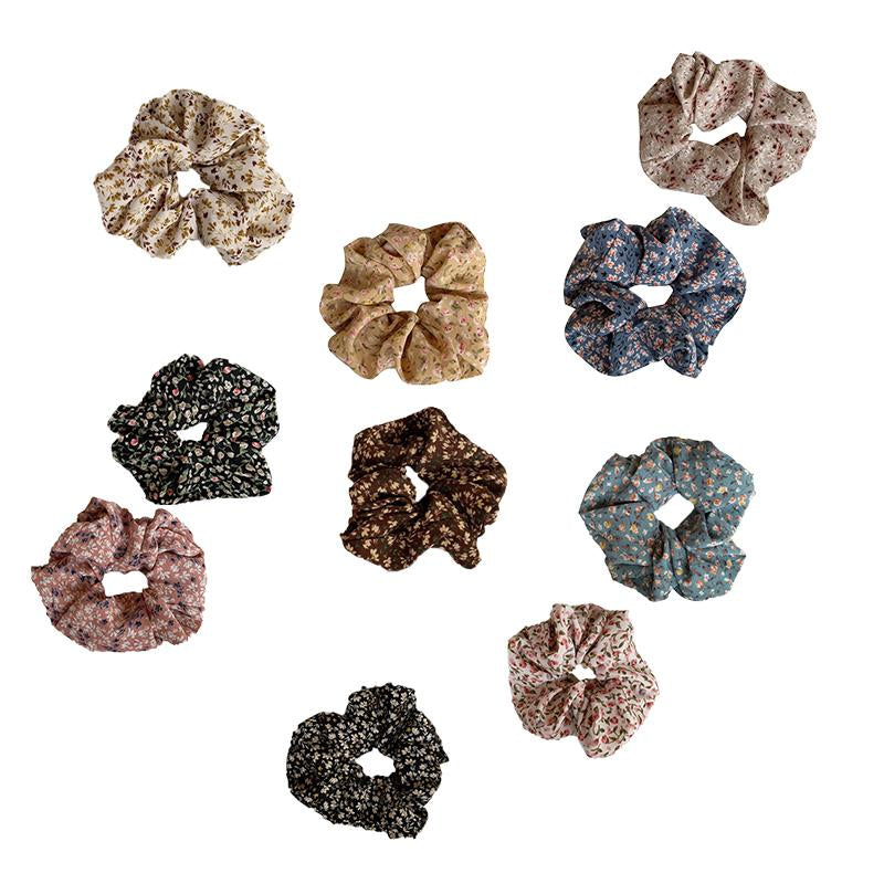 Chiffon Floral Large Scrunchie