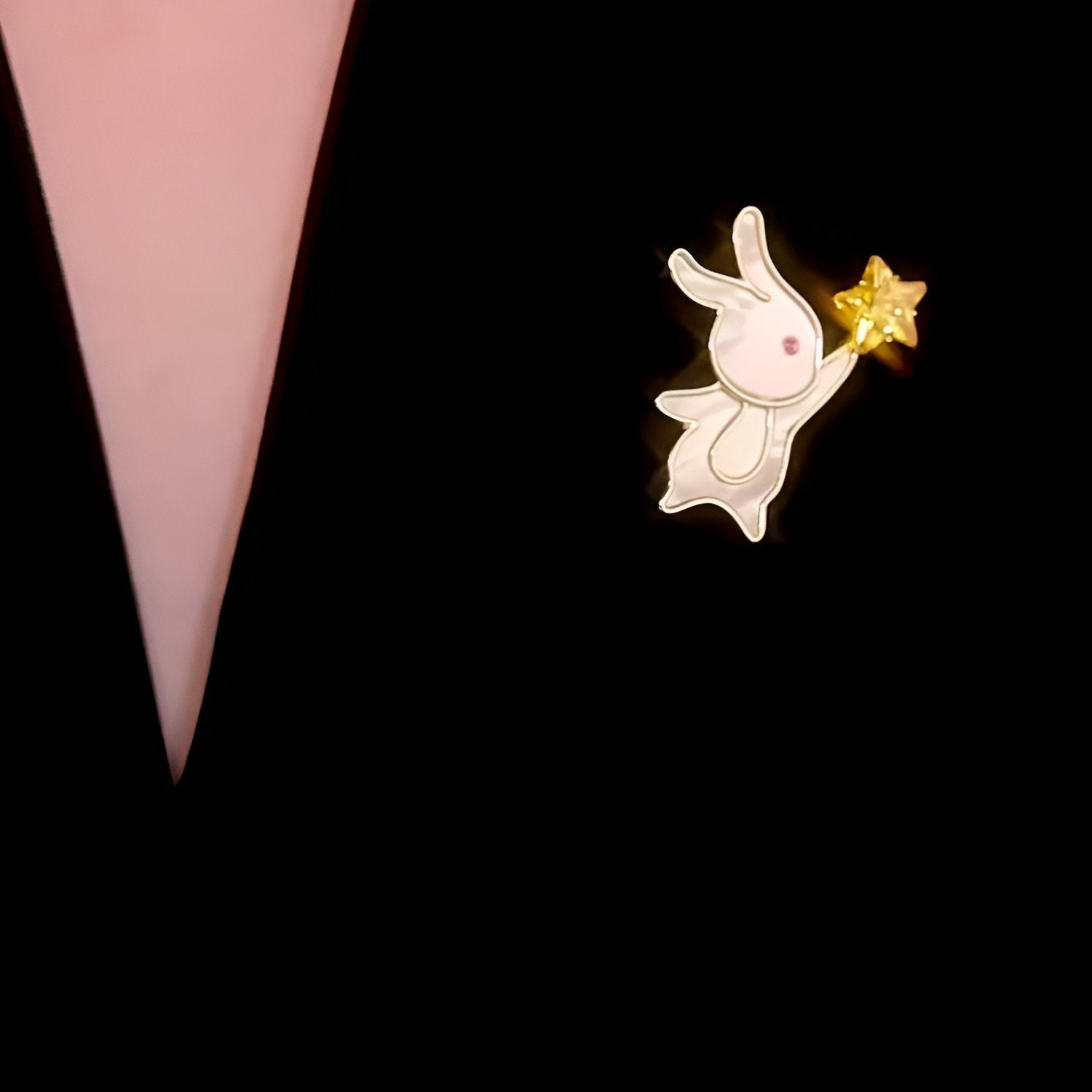 Rabbit Star Brooch