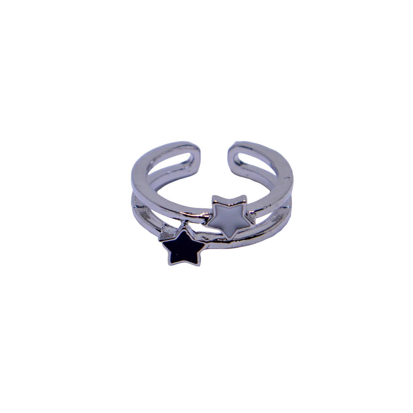 Silver Star Adjustable Ring