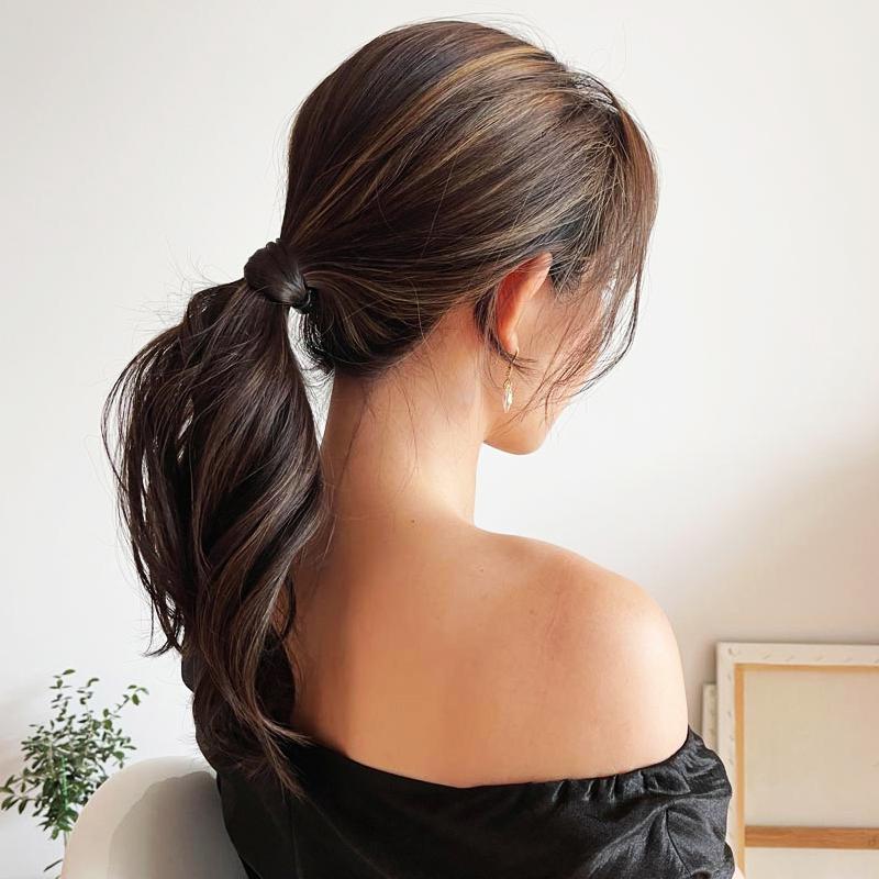 Ponytail Fake Hair Tie Embellishment Headband