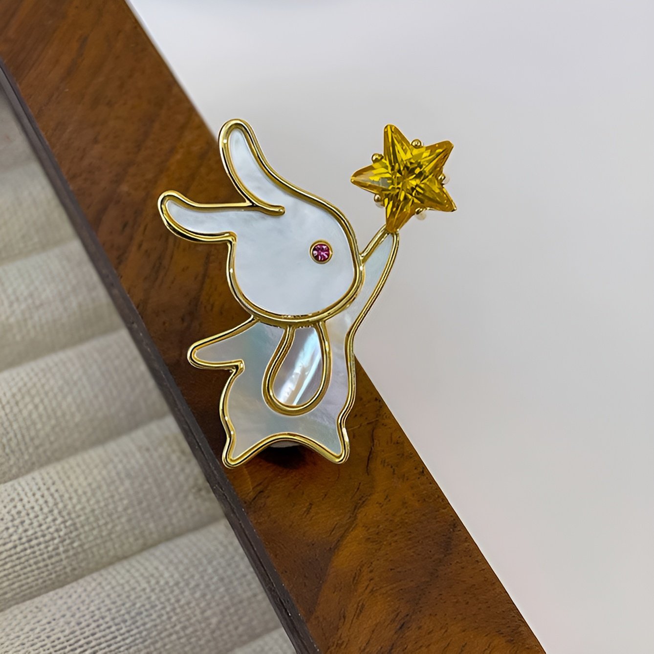Rabbit Star Brooch
