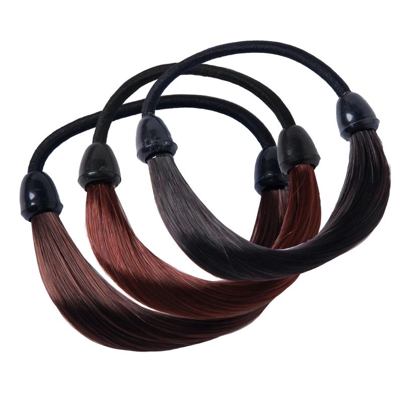 Ponytail Fake Hair Tie Embellishment Headband