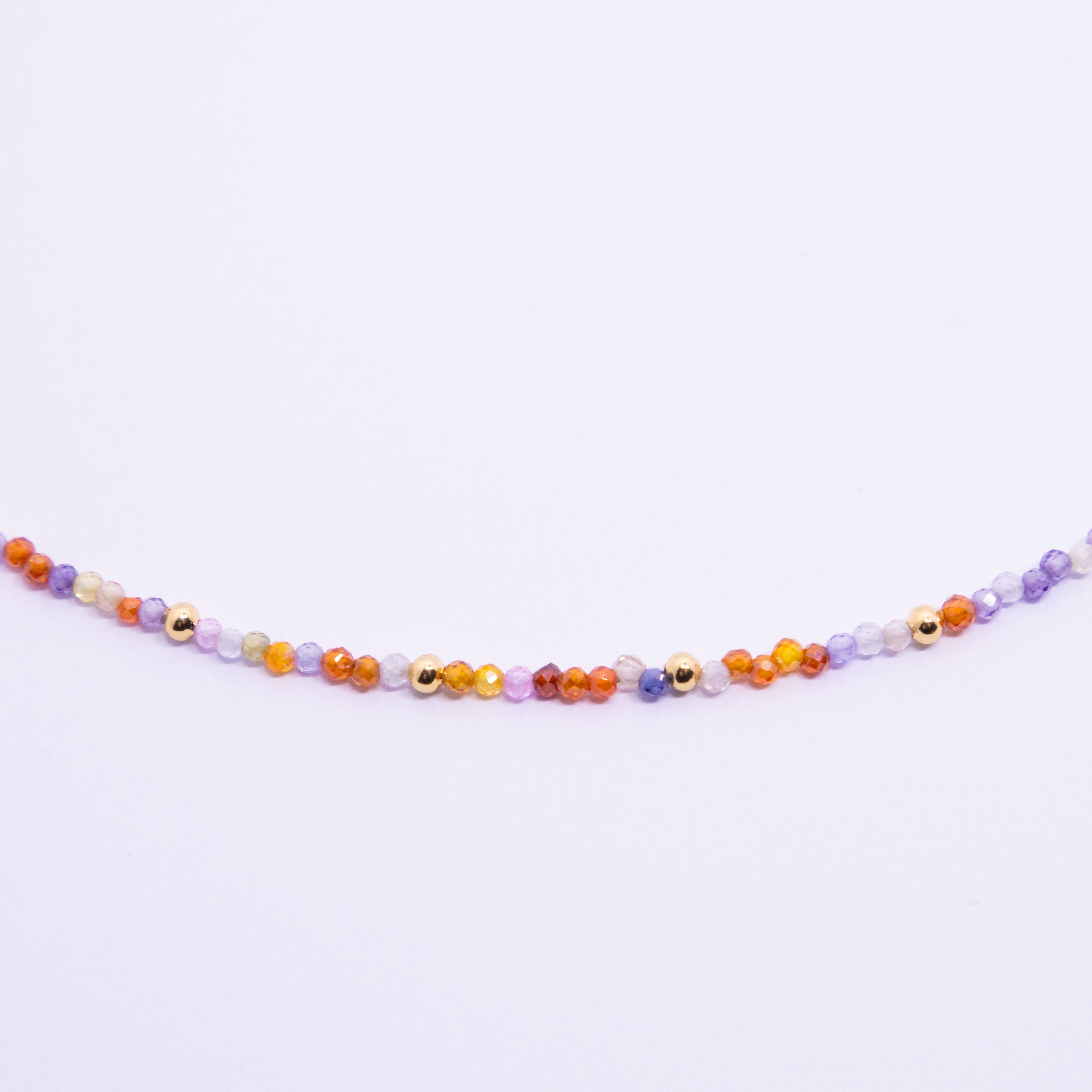 Butterfly Charm Stone Bead Necklace