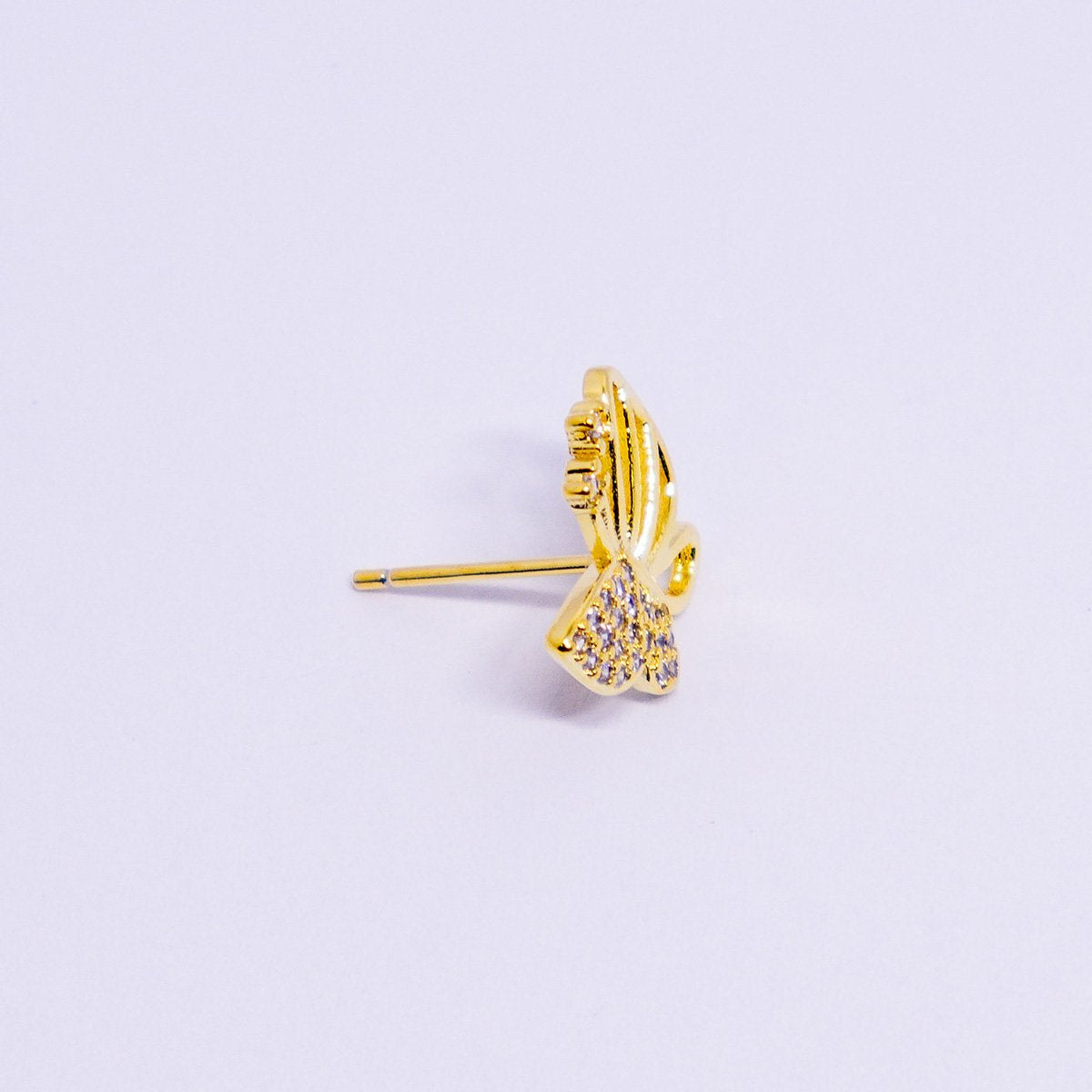 Zircon Butterfly Stud Earrings