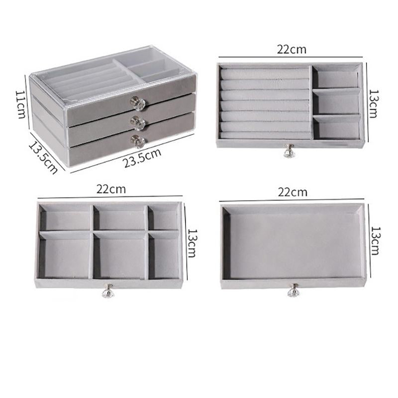 3Tier Acrylic Jewelry Organizer Box