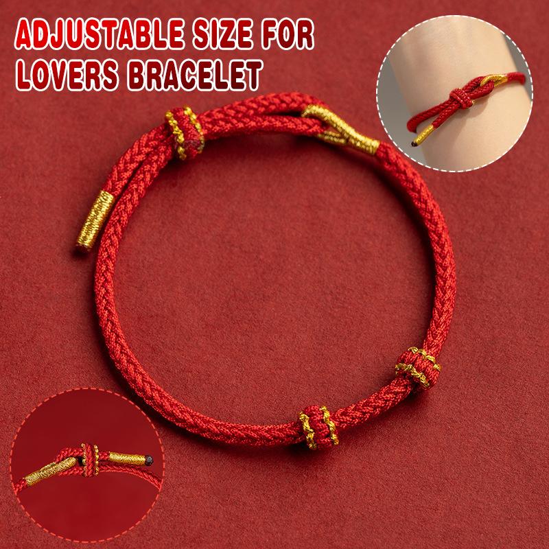 Hand-woven Knotted Red Rope