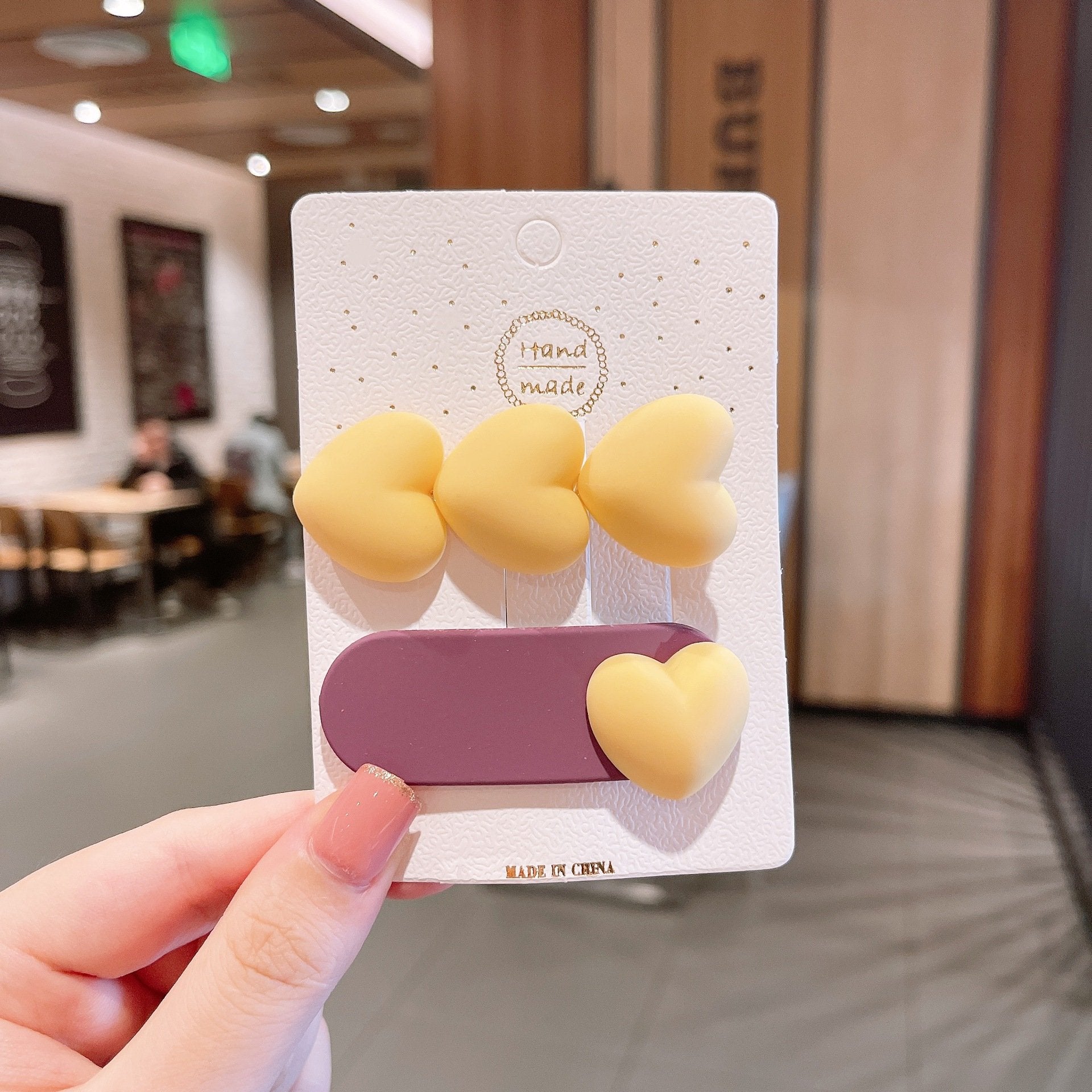 Candy Colored Heart-Shaped Bobby Pins