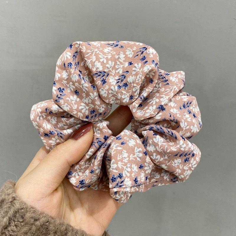 Chiffon Floral Large Scrunchie