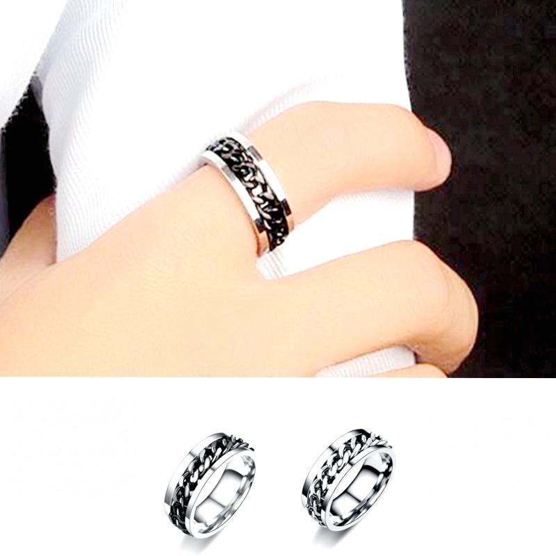 Rotary Shape Electroplate Tri-Color Ring