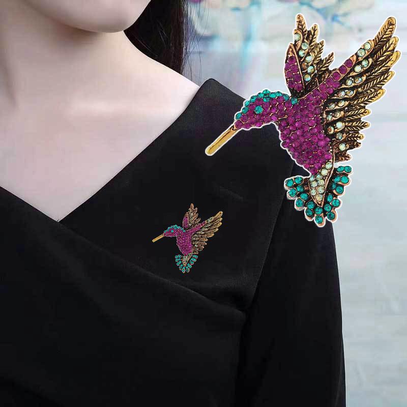 Vintage Hummingbird Brooch