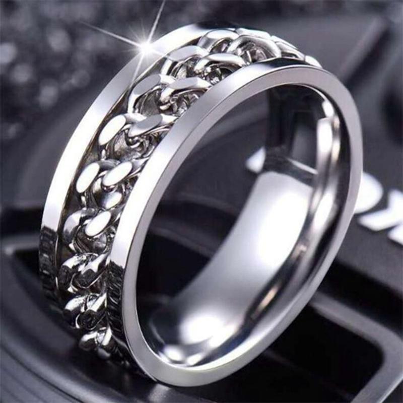 Rotary Shape Electroplate Tri-Color Ring