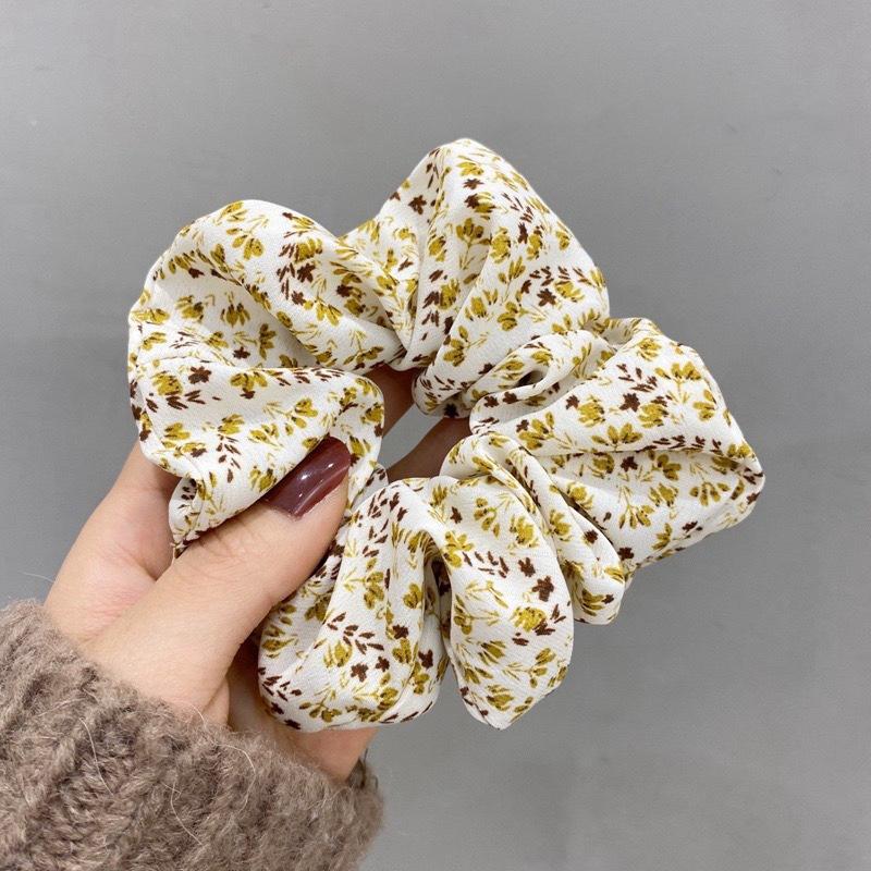 Chiffon Floral Large Scrunchie