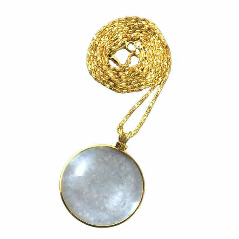 Single Piece Magnifying Glass Pendant Necklace
