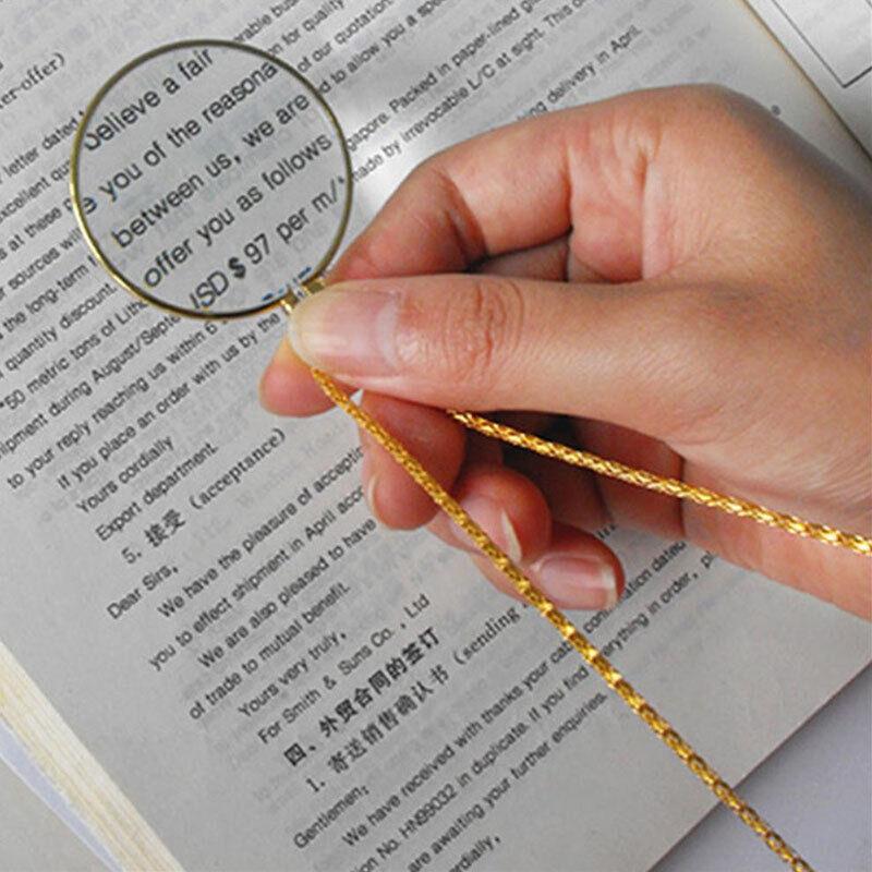 Single Piece Magnifying Glass Pendant Necklace