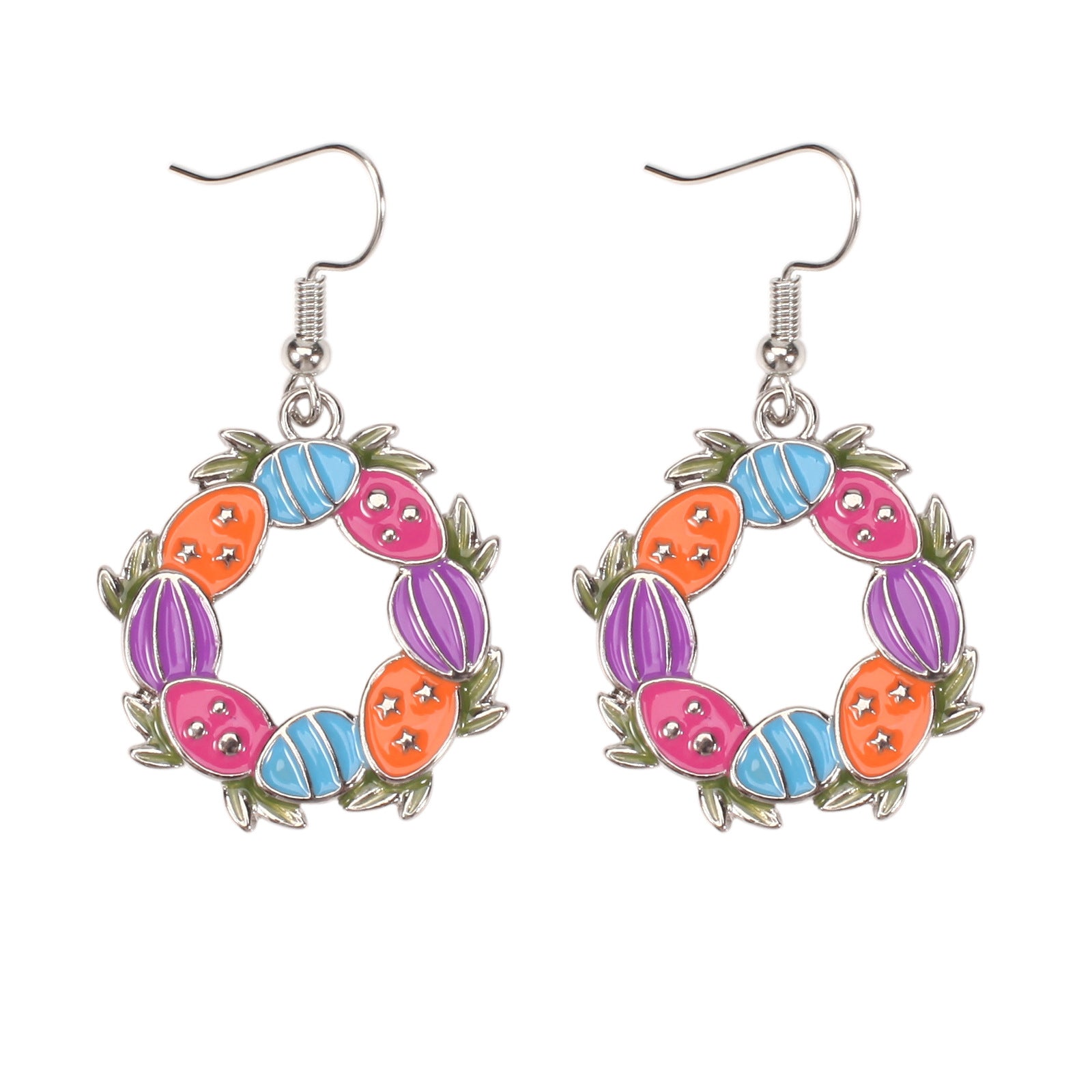 Easter Colorful Alloy Egg Earrings