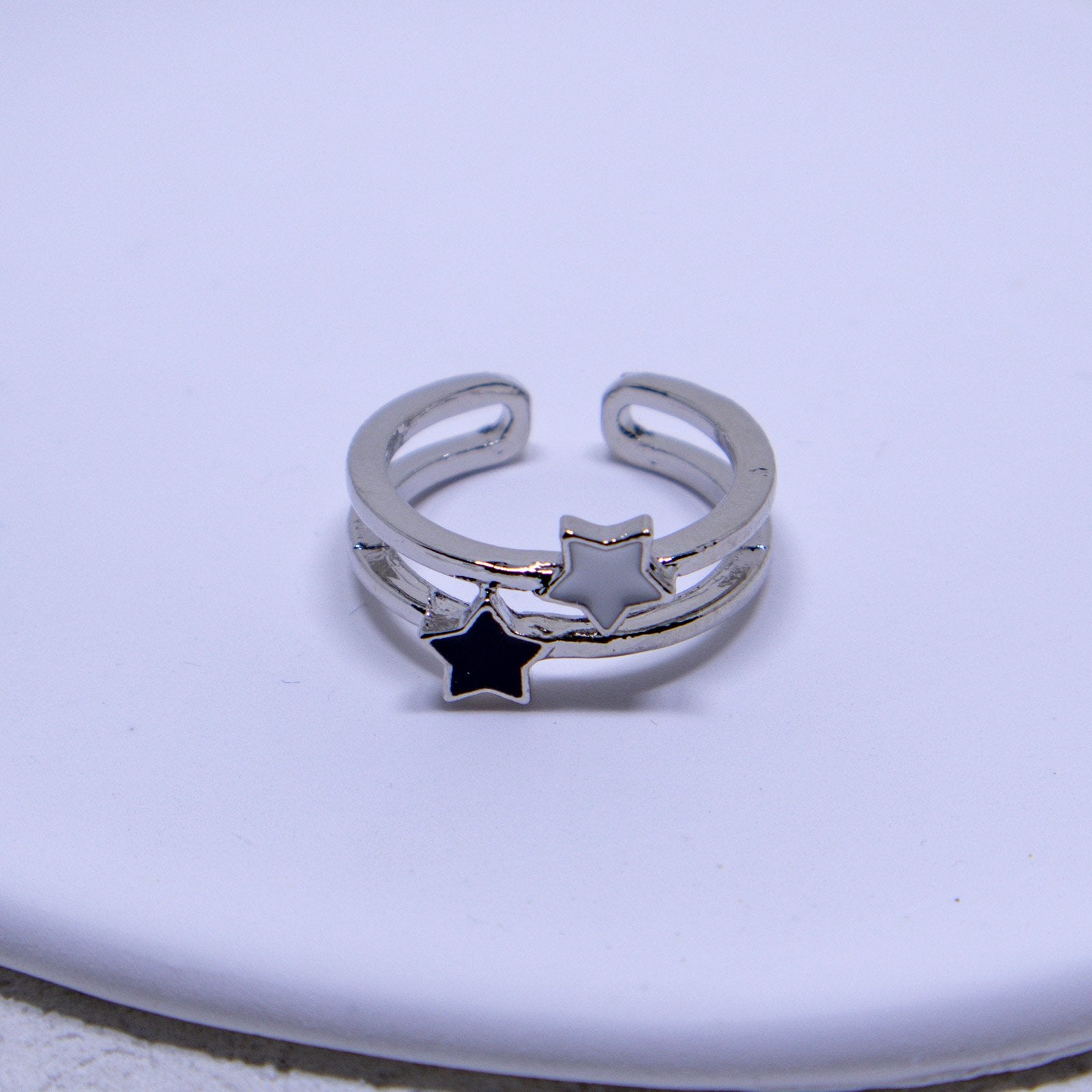Silver Star Adjustable Ring