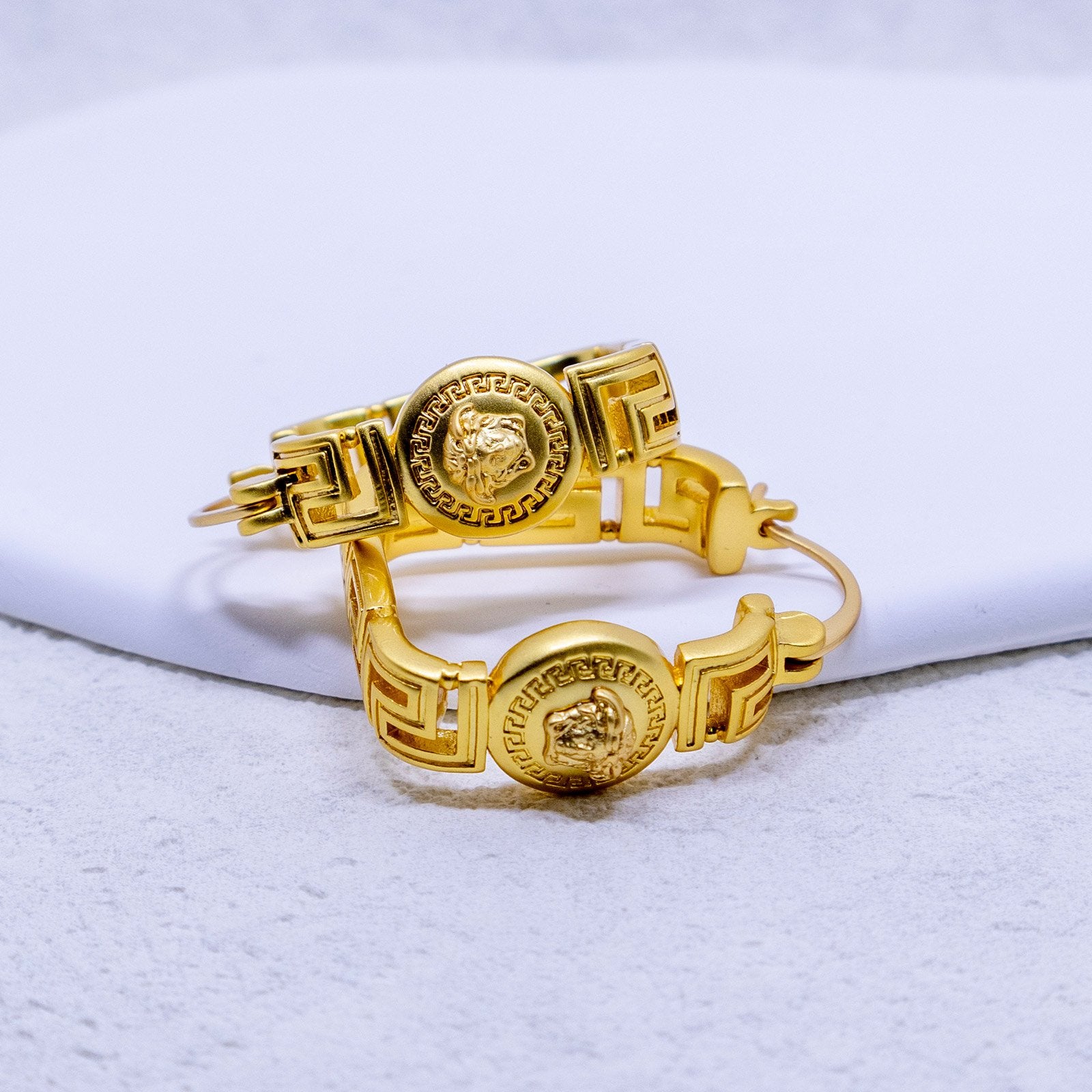 Greek Goddess Coin Earrings