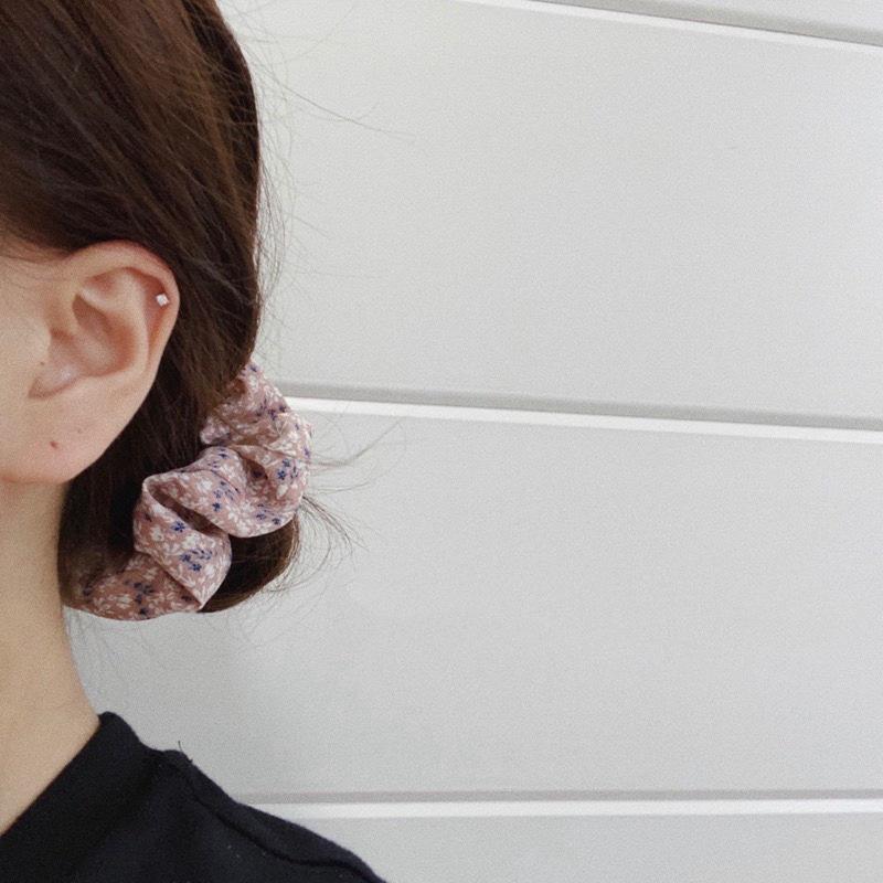 Chiffon Floral Large Scrunchie