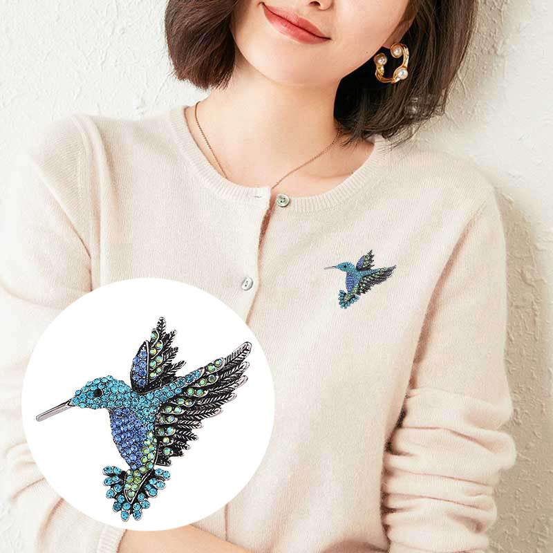 Vintage Hummingbird Brooch