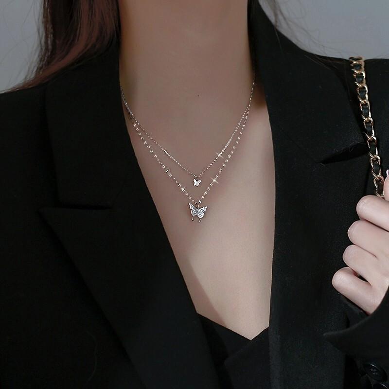 Butterfly Layered Necklace
