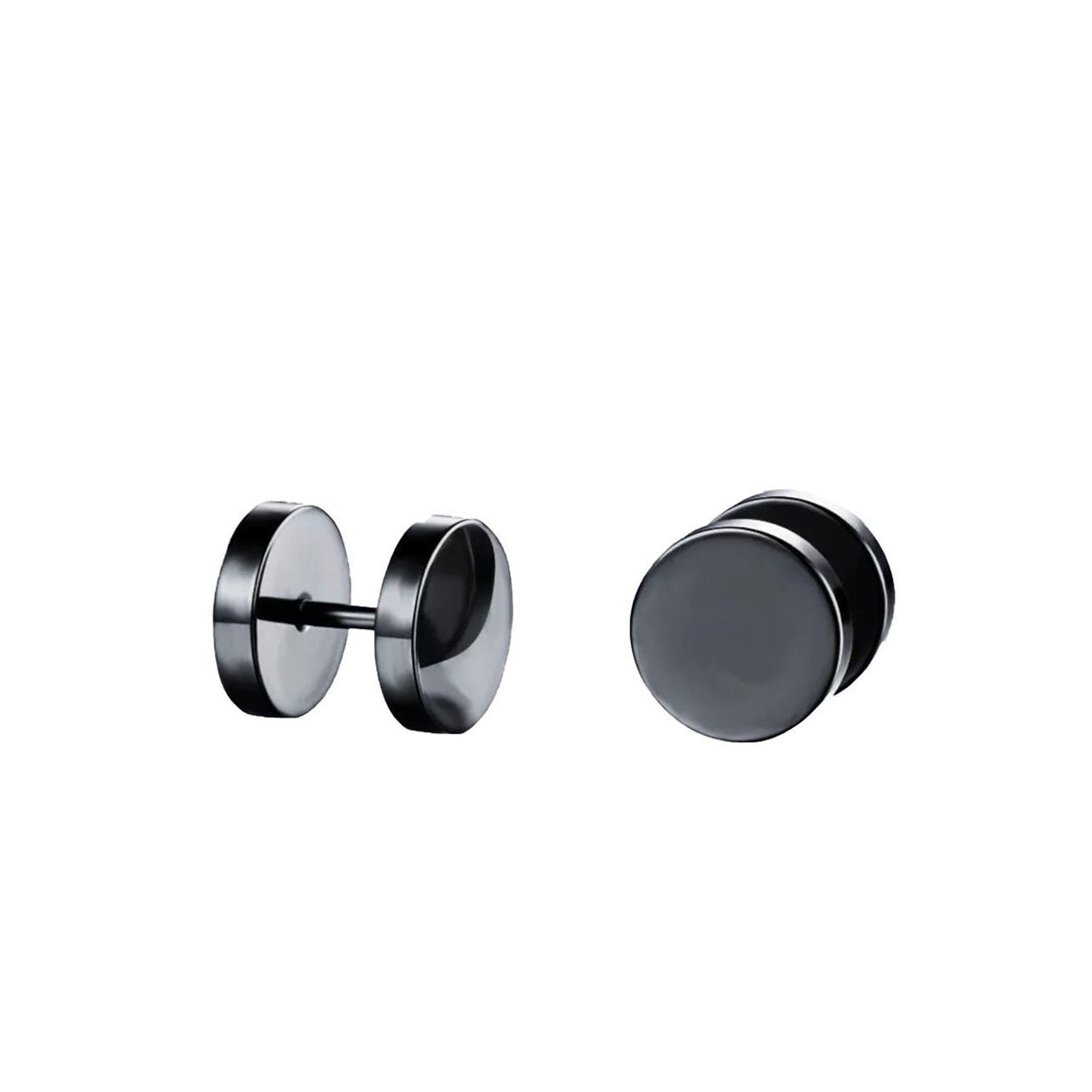 Barbell Stainless Steel Neutral Stud Earrings