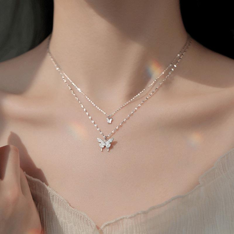 Butterfly Layered Necklace