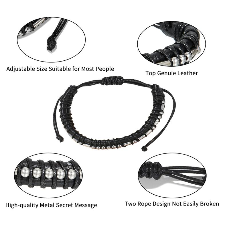 Morse Weave Code Bracelet