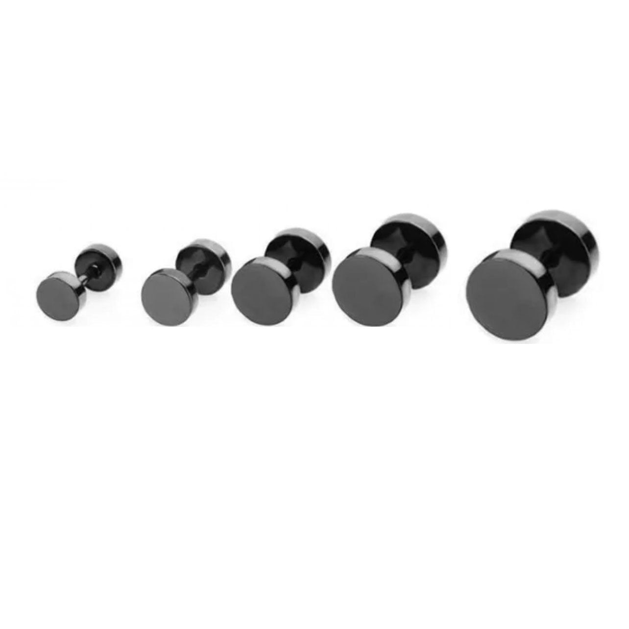 Barbell Stainless Steel Neutral Stud Earrings