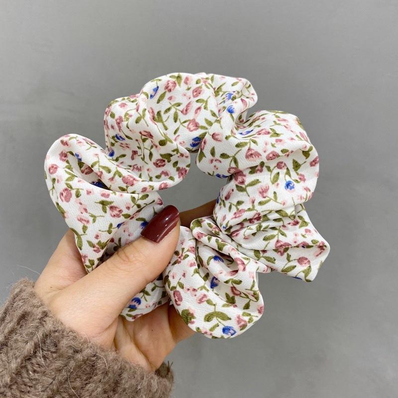 Chiffon Floral Large Scrunchie