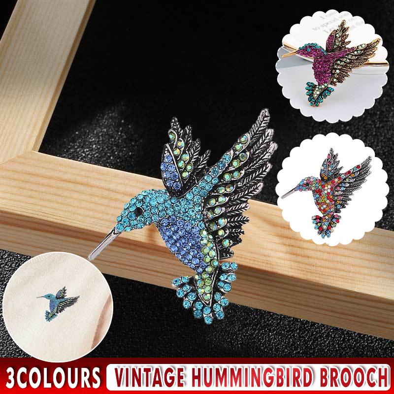Vintage Hummingbird Brooch