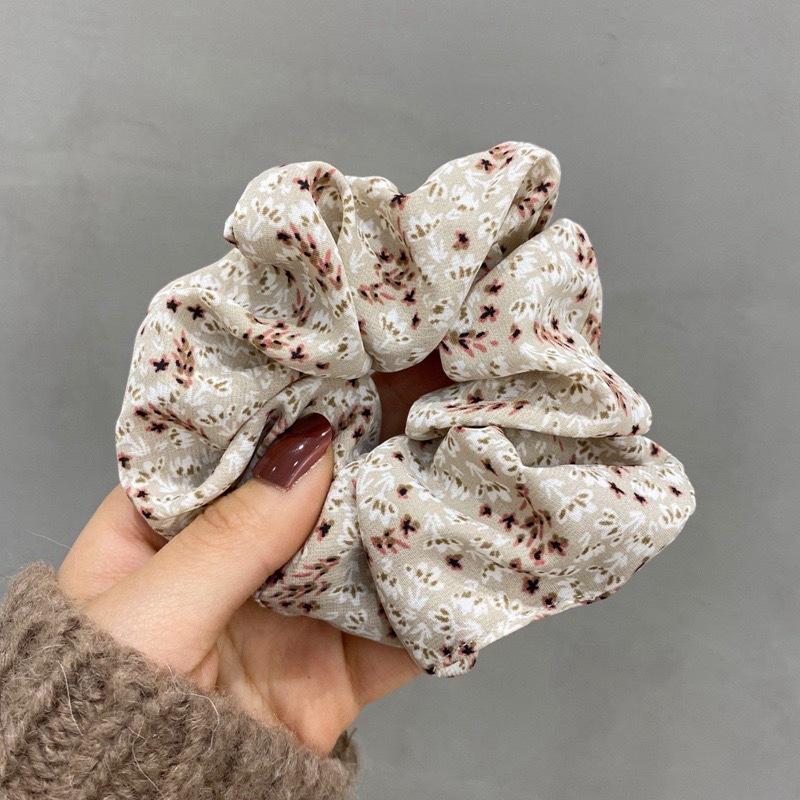 Chiffon Floral Large Scrunchie